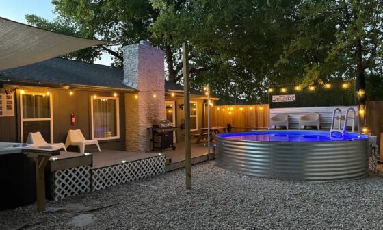 Large Backyard Swimming Pool