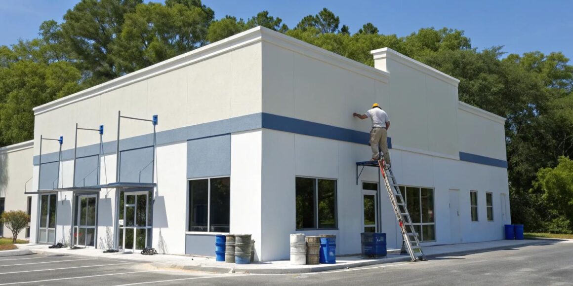 Exterior Commercial Painting in Langley British Columbia
