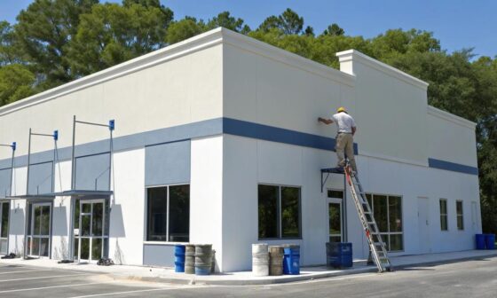 Exterior Commercial Painting in Langley British Columbia