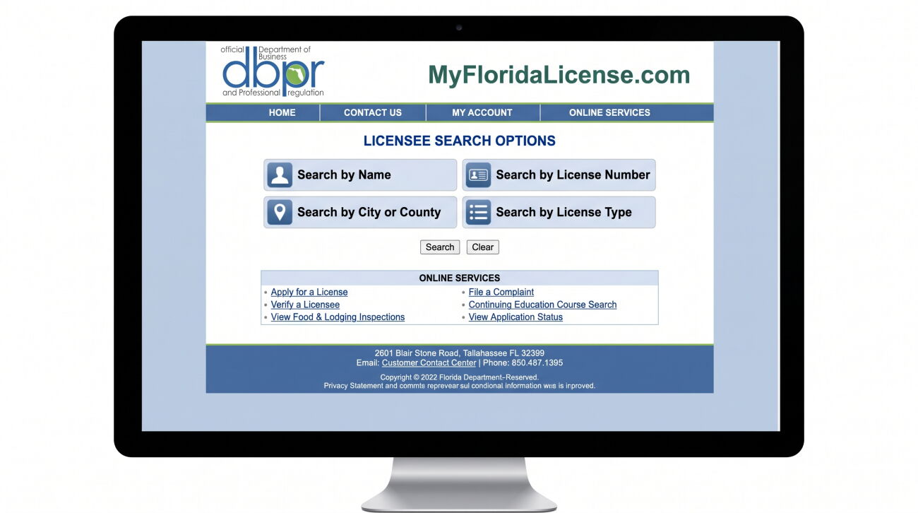 a cropped screenshot of the dbpr search page demystifies how 1788195045006