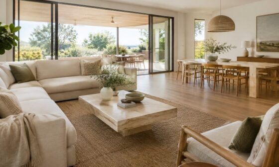 How To Use Travertine Furniture In a Warm Practical Australian Home