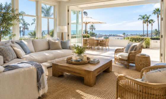 Relaxed Coastal Living In Newport Beach California A Home That Feels Light Comfortable And Connected